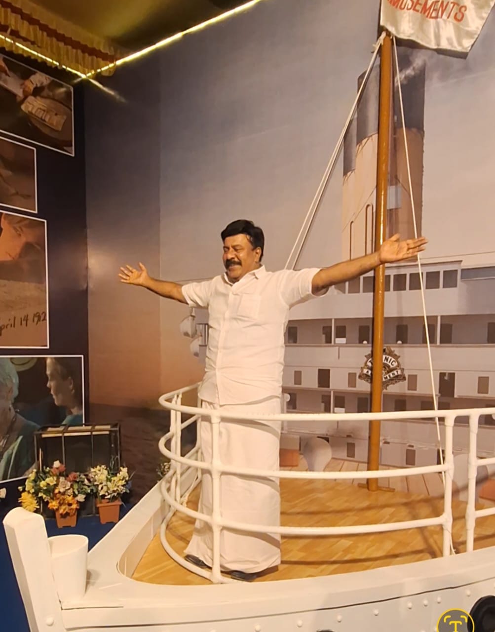 MLA Sri. M. Noushad, Titanic Exhibition, Asramam, Kollam